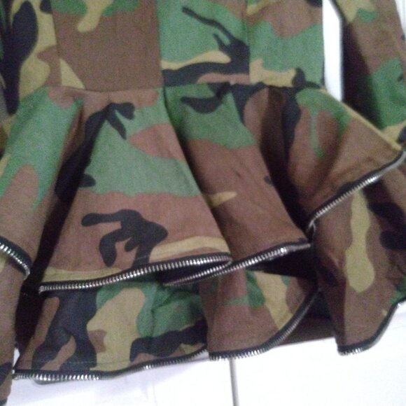 Camo print blazer Women's - Picture 4 of 4